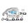 VÝFUKOVÉ POTRUBIE, VÝFUKOVÉ ZVODY VW T5 2.5TDI 03-10 /KIT - EXHAUST MANIFOLD + SEALS + BOLTS/ 070253017A BKW-VW-002