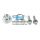 MONTÁŽNY SET KIT DO NR: KLP-AR-009 /4 BOLT + NUT/ KLP-AR-009-Z