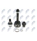 VW SHARAN, FORD GALAXY, SEAT ALHAMBRA 2.8 VR6 -00, 1.9TDI 90KM MTM 00- DRIVESHAFT + ADAPTOR STUB CV JOINT+BOOT  02N409344F VNÚTORNÝ HOMOKINETICKÝ KLB